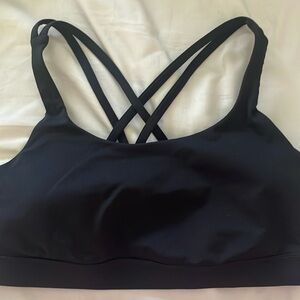 Lululemon Energy Bra, B-D Cups in Black, Size 8